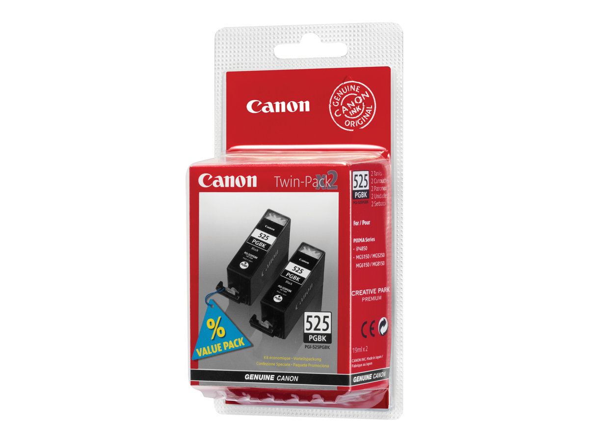 bd37e7ca-70a8-4359-b880-338280f5cf81 Canon PGI-525PGBK Twin Pack - 2-paket - črna - originalni - črnilni vložek - slika 1