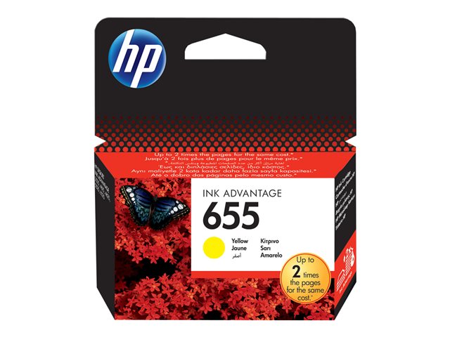 c45a6dbc-67ea-45d0-963c-3f26627dbc11 ČRNILO HP RUMENO 655 ZA DESKJET Advantage 3525/4615/5525 ZA 600 STRANI - slika 1