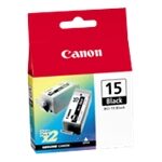Canon BCI-15BK - 2-paket - črna - izvirnik - črnilni vložek
