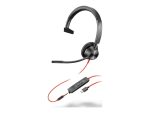 HP Poly Blackwire 3315 - slušalke - 3,5 mm priključek, USB-C