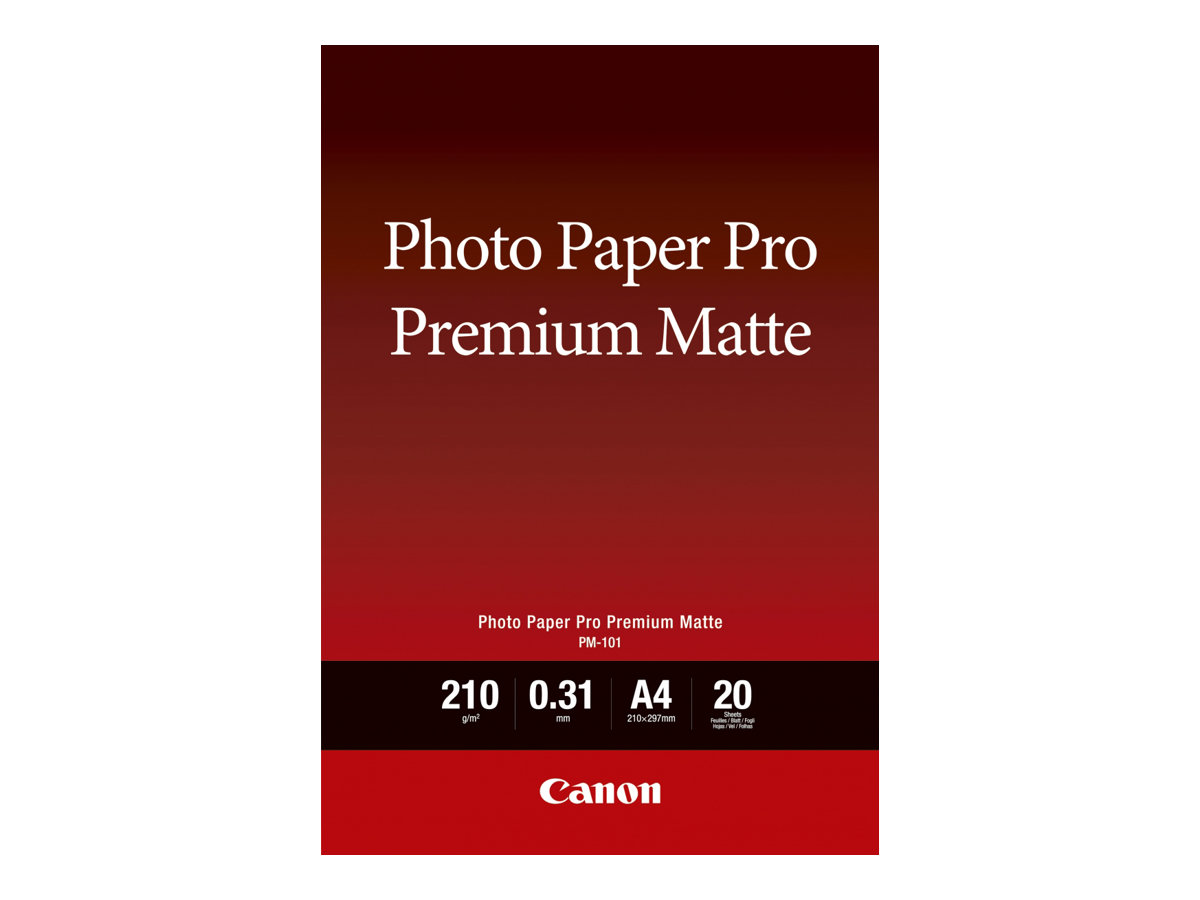 cd4dafe8-415e-45c6-be13-d5bda20c9244 Canon Pro Premium PM-101 - fotografski papir - gladek mat - 20 listov - A4 - 210 g/m² - slika 1