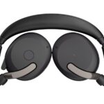 Jabra Evolve2 65 Flex UC Stereo - slušalke - USB-C - z brezžično polnilno blazinico