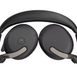 Jabra Evolve2 65 Flex MS Stereo - slušalke - USB-C - z brezžično polnilno blazinico