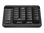 HP 435 - tipkovnica - 9 programabilnih tipk, nizko profilno potovanje tipk, zamenljive tipke z nalepkami - angleščina - jack črna Vhodna naprava - slika 2