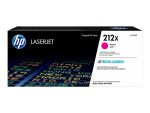 HP 212X - visok izkoristek - škrlatna - originalna - LaserJet - kartuša s tonerjem (W2123X)