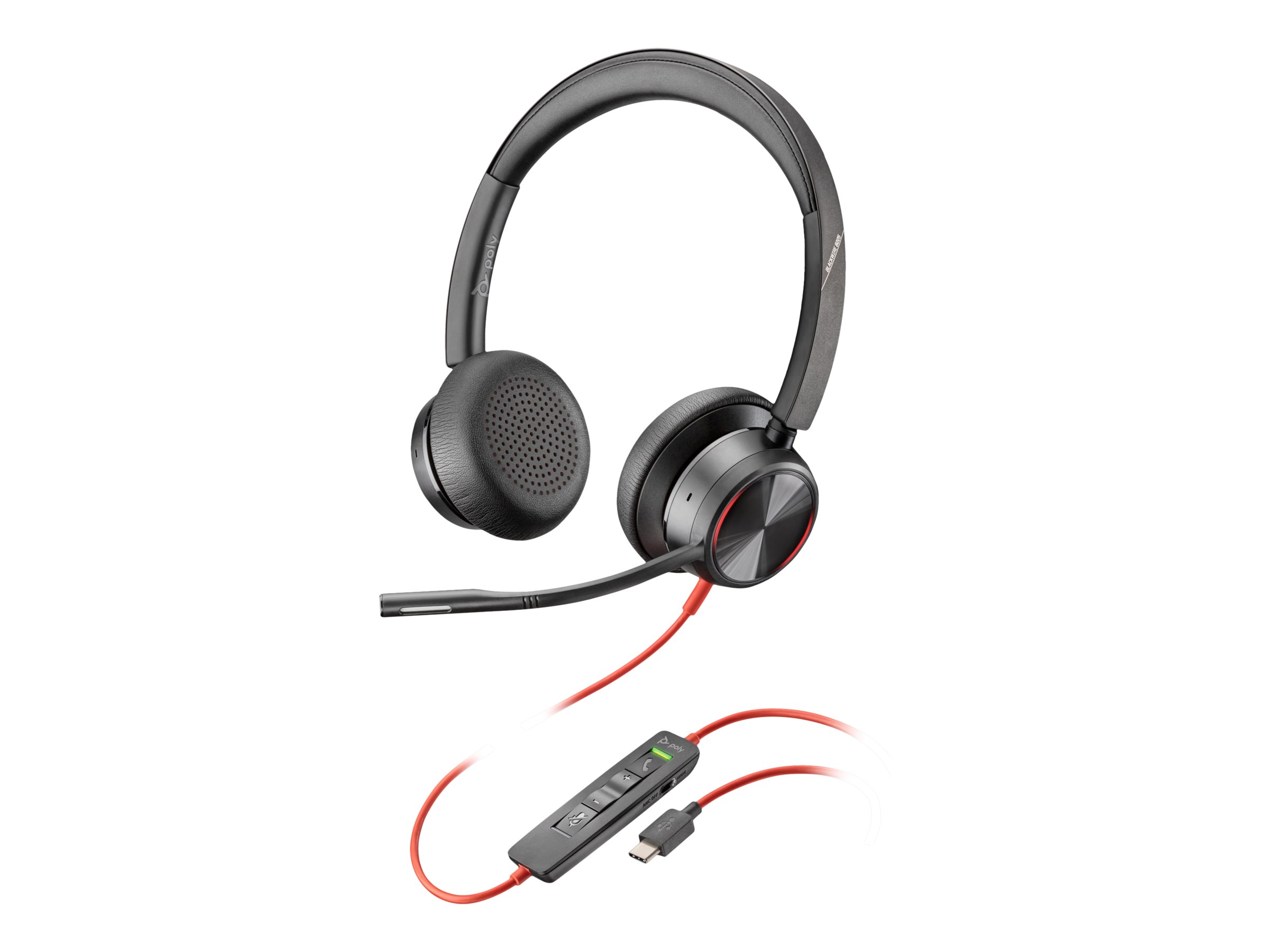 df577f11-44cb-49c2-ac7a-a44600b7f2e0 HP Poly Blackwire 8225 - slušalke - USB-C - slika 1
