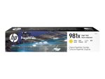 ČRNILO HP RUMENO 981X PAGEWIDE ZA COLOR 556 / MFP 586 ZA 10.000 STRANI - slika 2