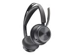 HP Poly Voyager Focus 2 - slušalke - USB-C preko Bluetooth adapterja, USB-A preko Bluetooth adapterja - s polnilnim stojalom - slika 4