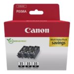 Trojno pakiranje Canon PGI-35BK - 3-pakiranje - črno - originalno - črnilni vložek