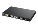 Zyxel GS1900 Series GS1900-48HPv2 - stikalo - 48 vrat - pametno - montažno na stojalo