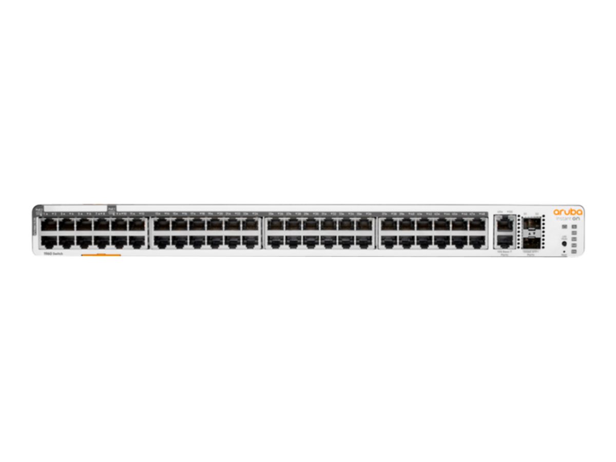 ee4b7be3-6c6a-4ccd-b7a9-2958a4a3945c HPE Networking Instant na 1960 48G 40p Class4 8p Class6 PoE 2XGT 2SFP + 600W stikalo - stikalo - 48 vrat - upravljano - montažno na stojalo - slika 1