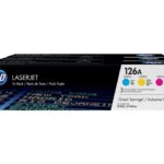TONER HP 126A BARVNI CYAN, MAGENTA, RUMEN TRI PACK 3X 1.000 STRANI