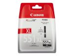 Canon CLI-551BK XL - Visok izkoristek - črna - izvirnik - črnilni vložek - slika 2
