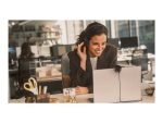 Jabra Evolve3 85 UC - slušalke - 3,5 mm priključek, USB-A preko Bluetooth adapterja - z brezžično polnilno blazinico
