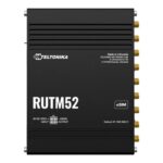 Teltonika RUTM52 - brezžični usmerjevalnik - WWAN - Wi-Fi 5 - 3G, 4G, 5G - nameščen na DIN tirnice, pritrjen na steno, površinsko nameščen