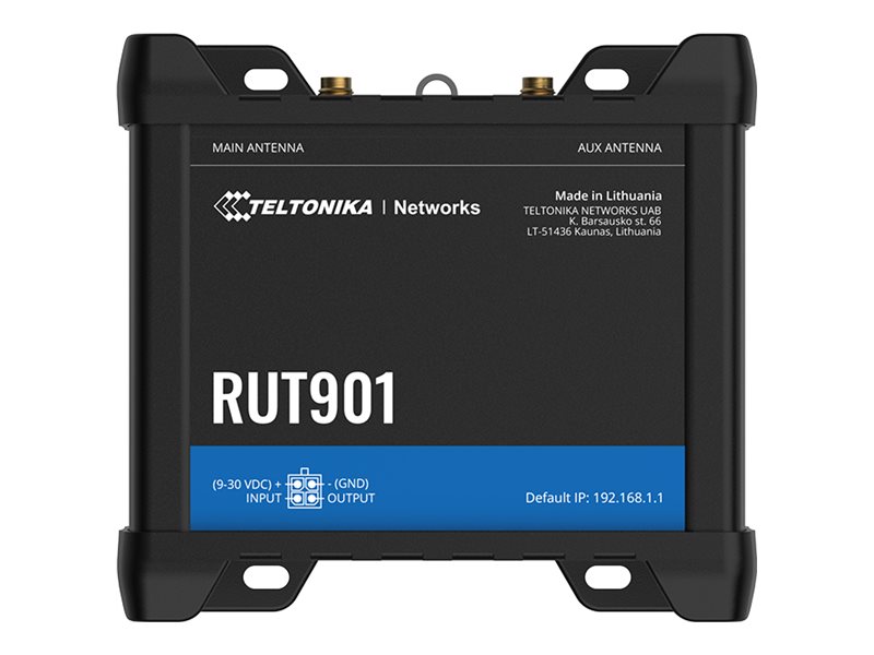 792549c4-b506-47b0-b991-d9e228fce14f Teltonika RUT901 - brezžični usmerjevalnik - WWAN - Wi-Fi, LTE - 2G, 3G, 4G - namizje - slika 1