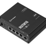 Teltonika RUTM16 - brezžični usmerjevalnik - WWAN - Wi-Fi 5, LTE - 3G, 4G - nameščen na DIN tirnice, pritrjen na steno, površinsko nameščen