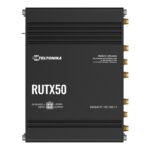 Teltonika RUTX50 - brezžični usmerjevalnik - WWAN - Wi-Fi 5 - 3G, 4G, 5G - montaža na DIN tirnice, površinska montaža