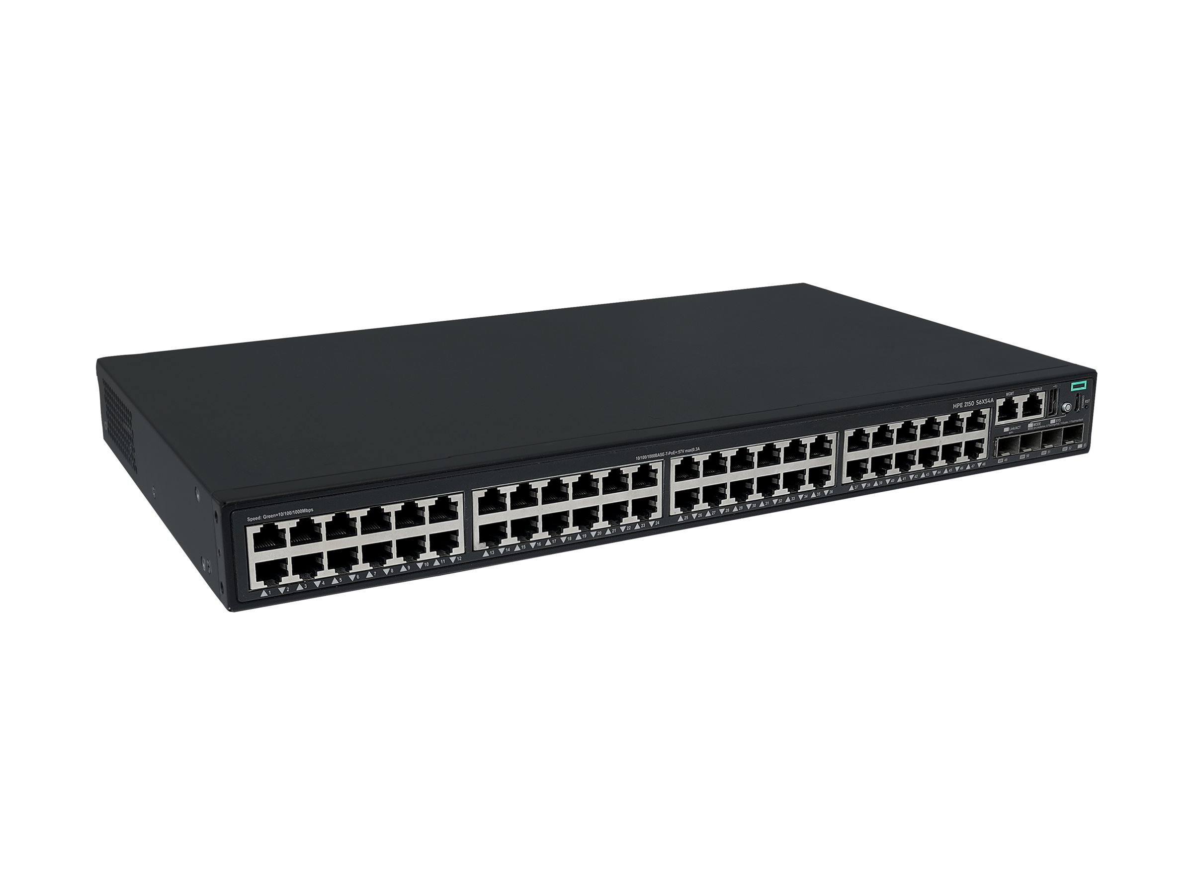9f4a4cf6-9276-4983-a1e3-03b4aa7141b3 HPE Networking Comware 5150L 48p 10M/100M/1G PoE+ 4p SFP+ 1G/10G 770W stikalo - stikalo - 48 vrat - upravljano - priklopno v rack - slika 1