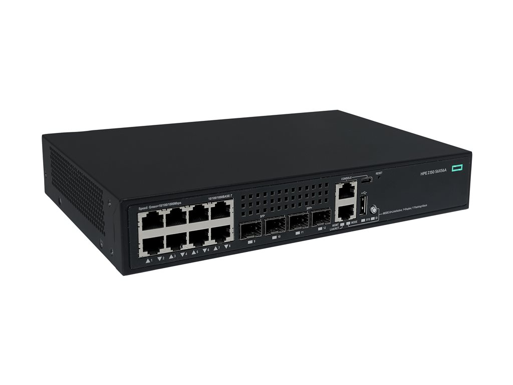 a837ad69-3a26-4775-b188-1fe5bc999d5e HPE Networking Comware 5150L 8p 10M/100M/1G 2p SFP 1G 2p SFP + 1G/10G stikalo - stikalo - 8 vrat - upravljano - priklopno v rack - slika 1