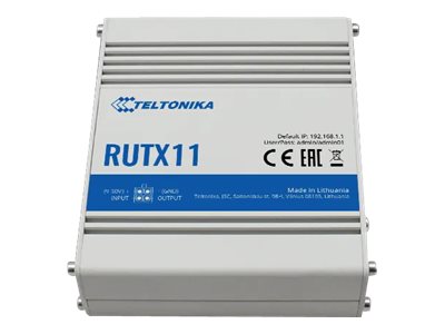 acf0b40d-7669-4161-bb62-6b9402fdabb0 Teltonika RUTX11 - brezžični usmerjevalnik - WWAN - Bluetooth, Wi-Fi 5 - montaža na DIN tirnico - slika 1