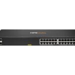 HPE Aruba Networking CX 6000 24p 10M/100M/1G Class4 PoE 4p SFP 1G 370W Stikalo - stikalo - 24 vrat - upravljano - montaža v rack