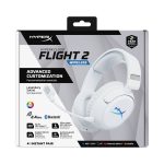 Slušalke HP HyperX Cloud Flight 2 brezžične, bele - slika 4
