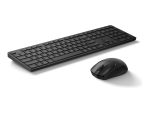 HP 495C - komplet tipkovnice in miške - dvojni način, več naprav, 3-conska postavitev, nizkoprofilni hod tipk - 100 % polna velikost - bosansko/hrvaško/črnogorsko/slovensko/srbsko - črna vhodna naprava - slika 2