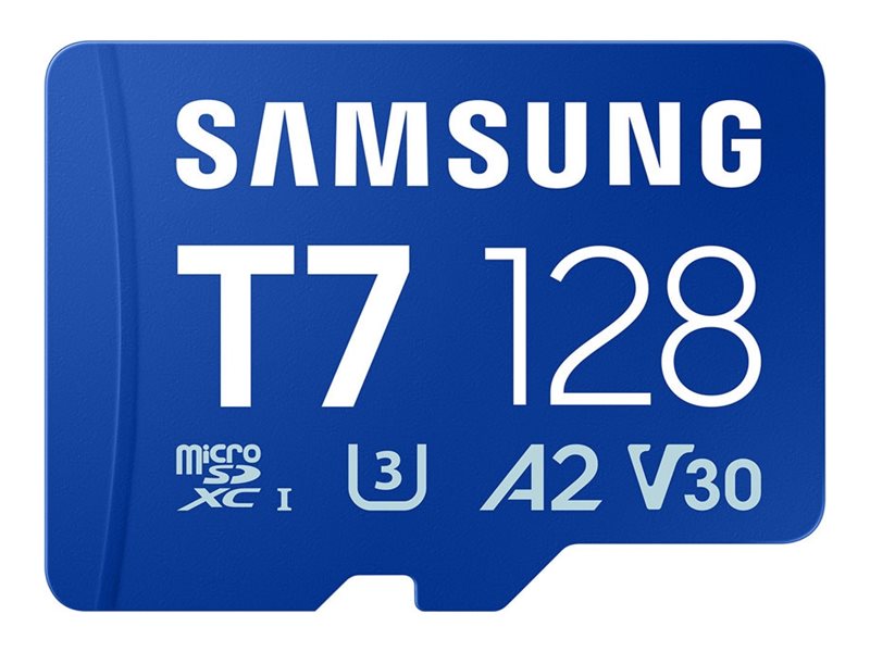 6366fad2-bbd2-41a9-8f38-c4c76311f25c Samsung T7 MB-MB128T - flash pomnilniška kartica - 128 GB - microSDXC UHS-I - slika 1