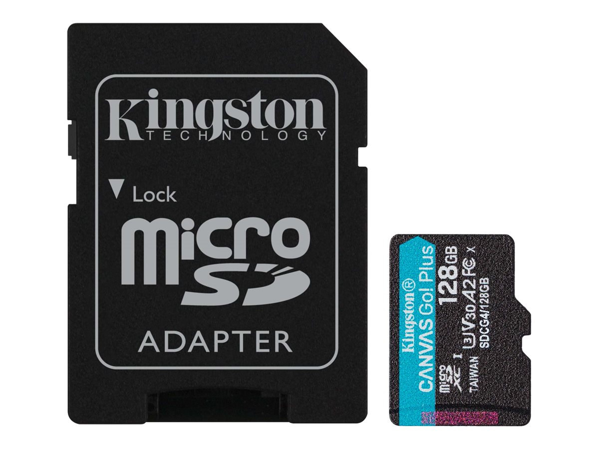 708a40d5-fa91-4bf6-adbe-b236e8a0654e Kingston Canvas Go! Plus - bliskovna pomnilniška kartica - 128 GB - microSDXC UHS-I - slika 1
