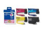 Brother LC527XL Value Pack - 4-pack - High Yield - črna, rumena, cian, magenta - original - kartuša s črnilom - slika 3