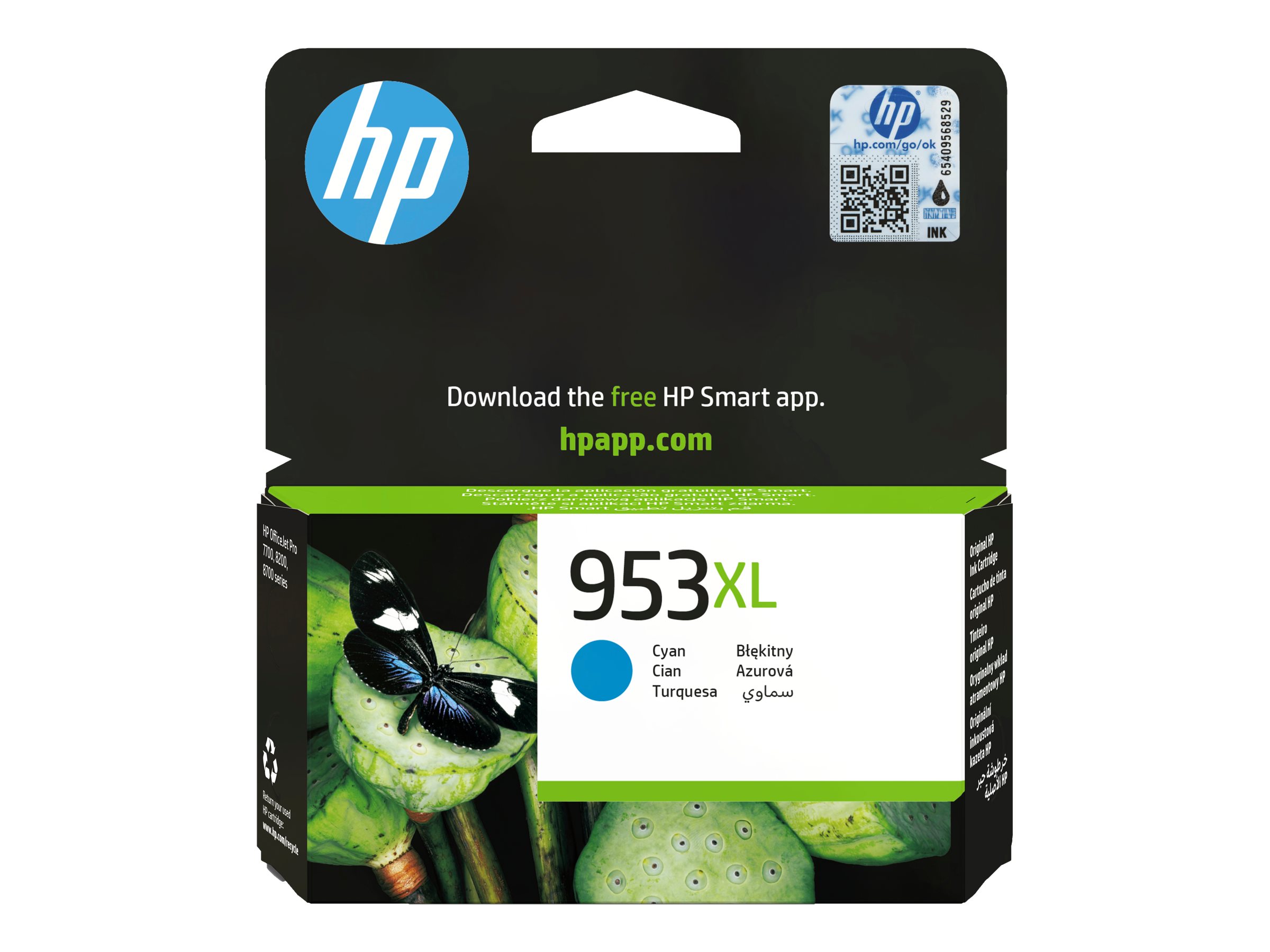 8784e625-2131-4b41-ae69-3ef17654e2a1 HP 953XL - High Yield - cian - original - Officejet - kartuša s črnilom - slika 1