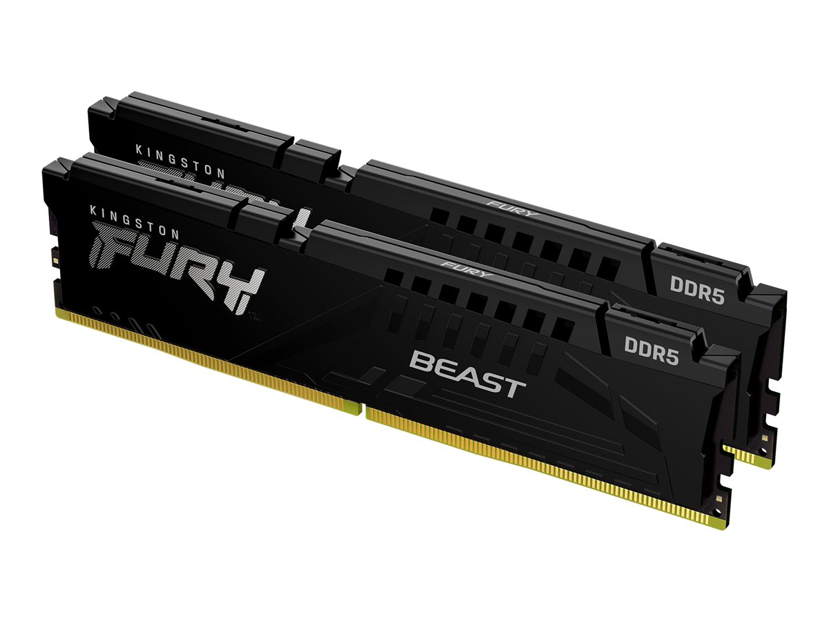 93932d19-905d-42d1-a44c-6b7186933210 Kingston FURY Beast - DDR5 - komplet - 32 GB: 2 x 16 GB - DIMM 288-pinski / PC5-48000 - brez predpomnjenja - slika 1