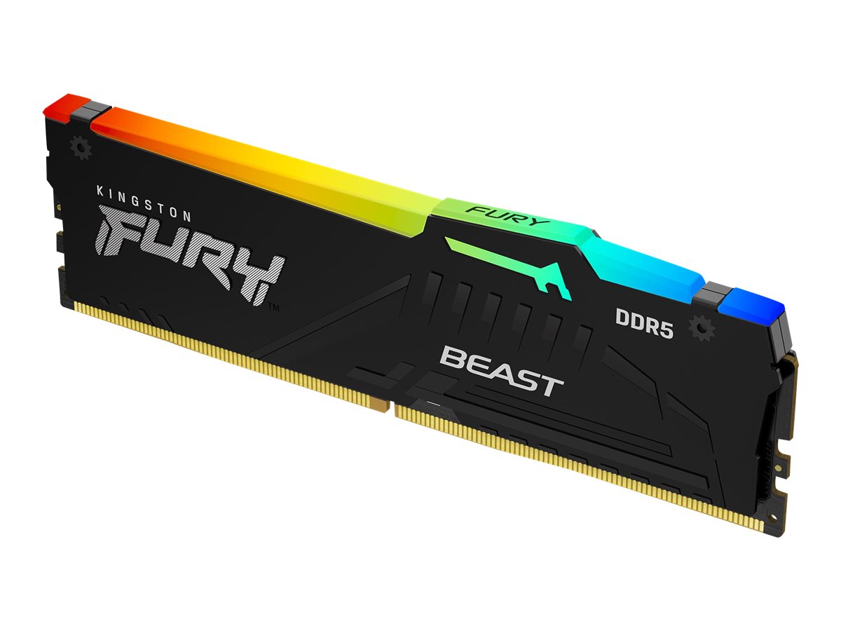 b0a3b1fd-fc1a-4415-98a6-8994bb288b36 Kingston FURY zver RGB - DDR5 - modul - 16 GB - DIMM 288-pin - 6000 MHz / PC5-48000 - brez medpomnilnika - slika 1