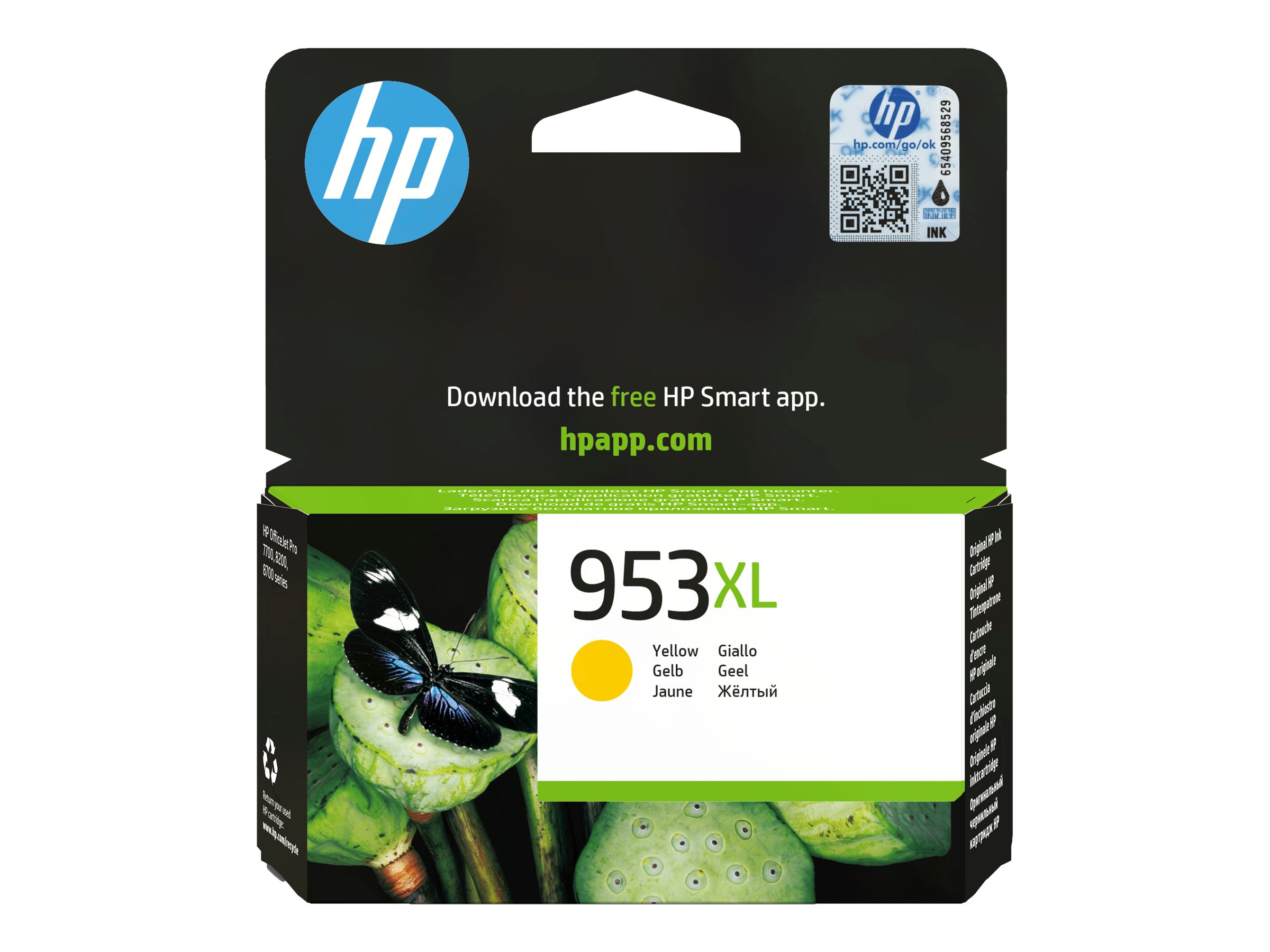 f21bc6f1-04b3-4236-859c-06f074728371 HP 953XL - High Yield - rumena - original - Officejet - kartuša s črnilom - slika 1
