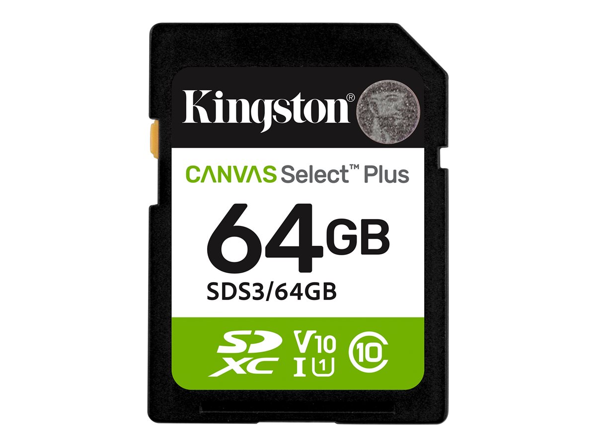 f545a48d-adde-486d-9b45-62a7a312a056 Kingston Canvas Select Plus - bliskovna pomnilniška kartica - 64 GB - SDXC UHS-I - slika 1