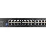 Zyxel GS1100 serija GS1100-24ES - stikalo - tanek - 24 priključkov - neupravljani - priklop v rack