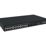 HPE Omrežje Comware 5050EI 20p 10/100/1000BT PoE+ 4p SmtRt 1/2.5GbE PoE++ 4p SFP 1G/2.5G - stikalo - 24 vrat - upravljano - montaža v rack