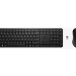 HP 275C - komplet tipkovnice in miške - polne velikosti, triconska postavitev, obojestranska, nizkoprofilna polna velikost - z LED indikatorjem nivoja baterije - bosansko/hrvaško/črnogorsko/slovensko/srbsko - črna vhodna naprava