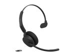 Jabra Evolve3 45 MS Mono - slušalke - USB-A preko Bluetooth adapterja, USB-C - Microsoft Teams certificirano - Zoom certificirano - z polnilnim stojalom - slika 2