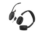 Jabra Evolve3 65 UC Stereo - slušalke - USB-C preko Bluetooth adapterja, USB-C - Zoom Certified - z polnilnim stojalom - slika 5