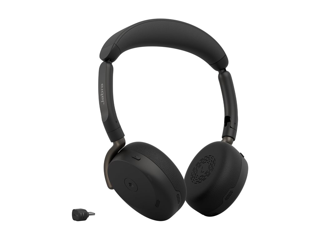 3f59112c-ac0e-44ee-93a3-2d4d788883e6 Jabra Evolve3 65 Flex MS - slušalke - USB-C preko Bluetooth adapterja, USB-C - slika 1