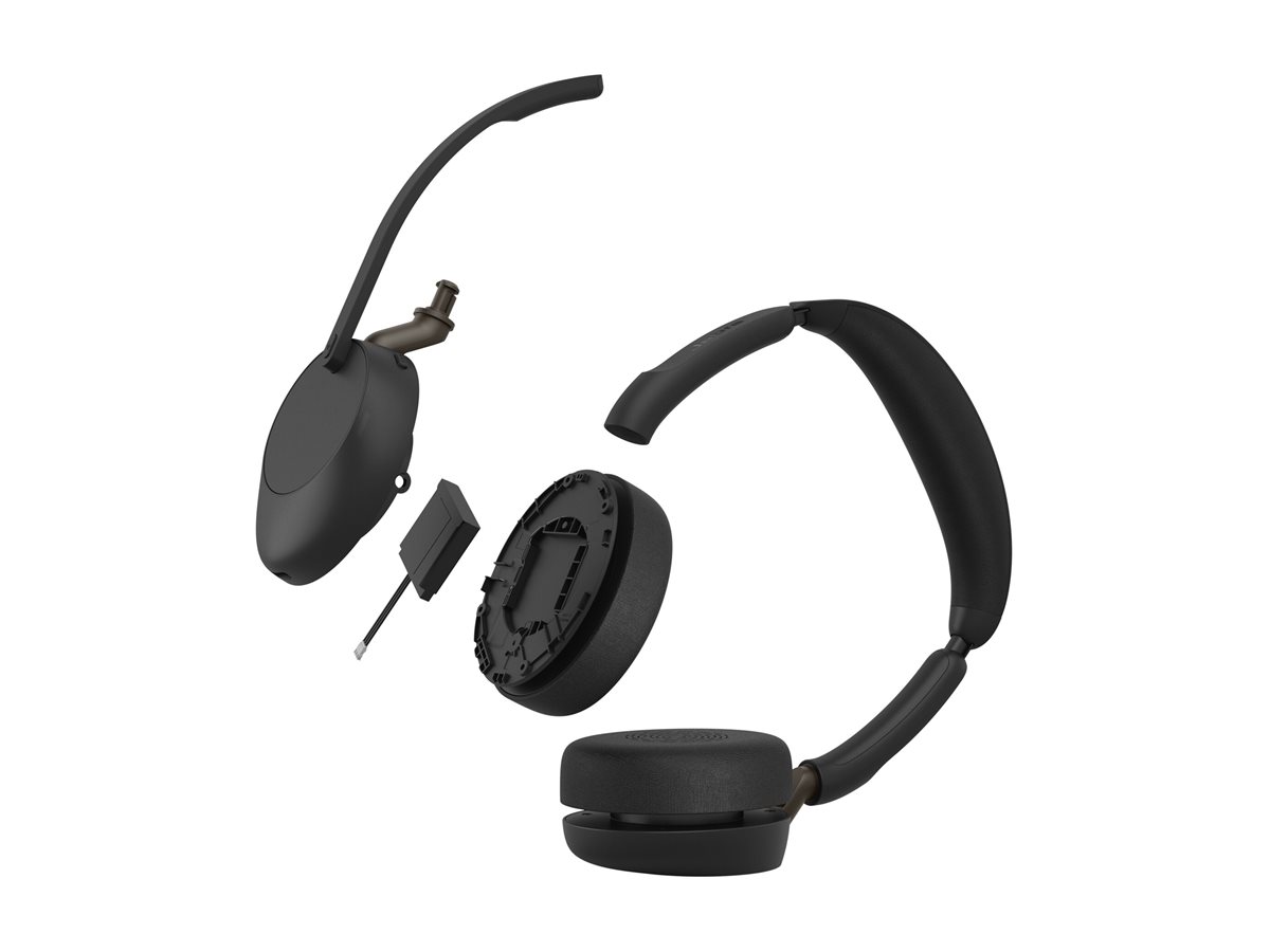 3fe9a3ec-8400-434d-9e33-18fbd94b30c5 Jabra Evolve3 65 UC - slušalke - USB-A preko Bluetooth adapterja, USB-C - slika 1