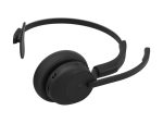Jabra Evolve3 45 MS Mono - slušalke - USB-A preko Bluetooth adapterja, USB-C - Microsoft Teams certificirano - Zoom certificirano - z polnilnim stojalom