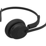 Jabra Evolve3 45 MS Mono - slušalke - USB-A preko Bluetooth adapterja, USB-C - Microsoft Teams certificirano - Zoom certificirano - z polnilnim stojalom