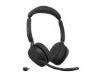 Jabra Evolve3 65 UC Stereo - slušalke - USB-C preko Bluetooth adapterja, USB-C - Zoom Certified - z polnilnim stojalom - slika 4