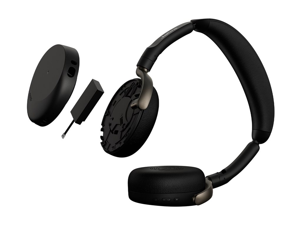 7fd32d66-f3fb-45e0-ab9b-11158ad8842a Jabra Evolve3 65 Flex UC - slušalke - USB-C preko Bluetooth adapterja, USB-C - Zoom certificiran - slika 1