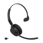 Jabra Evolve3 45 MS - slušalke - USB-C preko Bluetooth adapterja, USB-C - Zoom certificiran