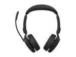 Jabra Evolve3 65 UC Stereo - slušalke - USB-C preko Bluetooth adapterja, USB-C - Zoom Certified - z polnilnim stojalom - slika 3