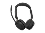 Jabra Evolve3 65 UC - slušalke - USB-A preko Bluetooth adapterja, USB-C